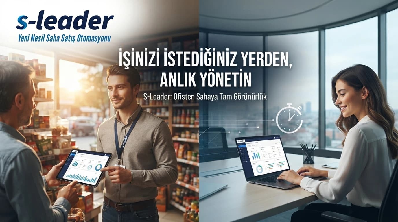 İşinizi istediğiniz yerden anlık yönetin — S-Leader ile ofisten sahaya tam görünürlük
