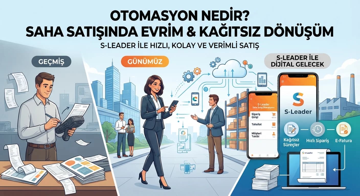 Otomasyon nedir? Saha satışında evrim ve kağıtsız dönüşüm